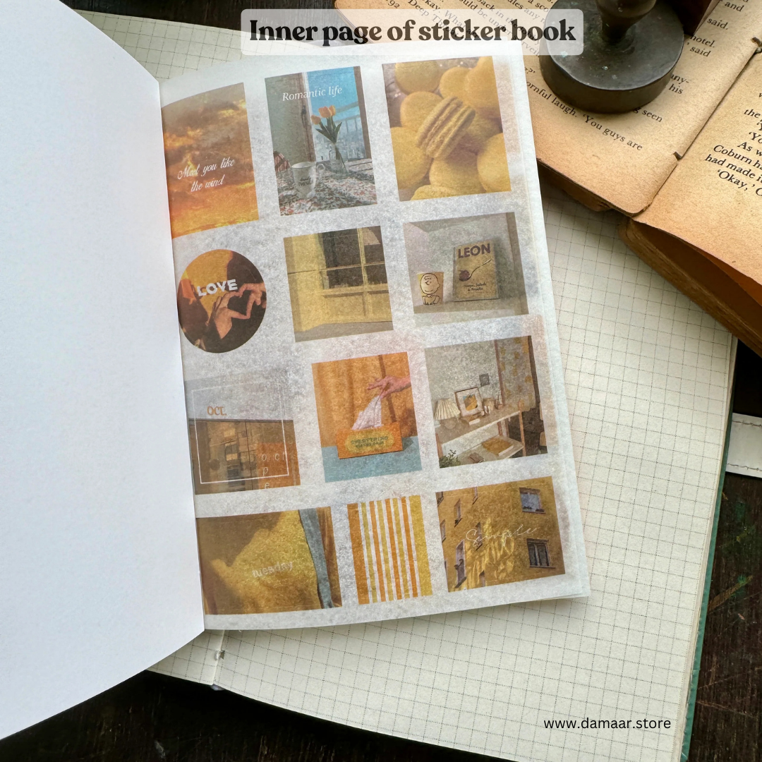 Decorative Stickers Book - Morning Light Theme | 20 Sheet Booklet | Variety of Design