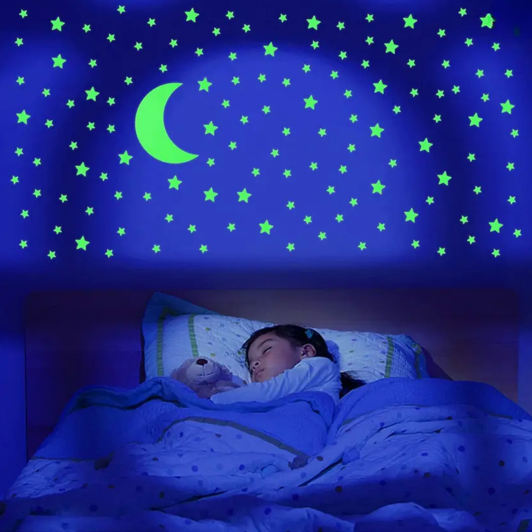 3D Glow Show Sticker | Glow in the Dark | Shine Brighter | Reusable | Box Pack