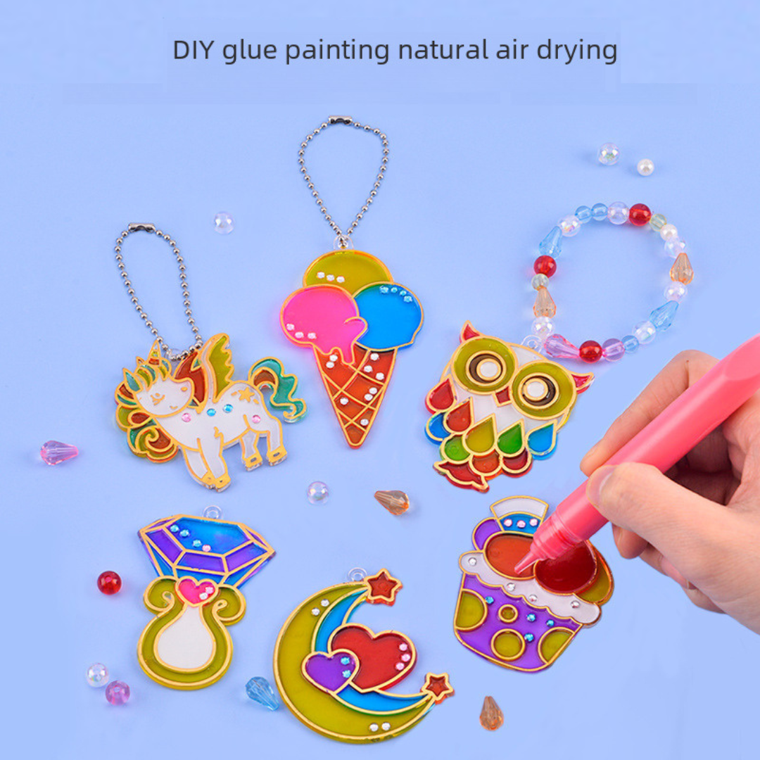 DIY Art Glue Jewellery and Keychain | Creative Craft Activity | Decorate and Display | Return Gift