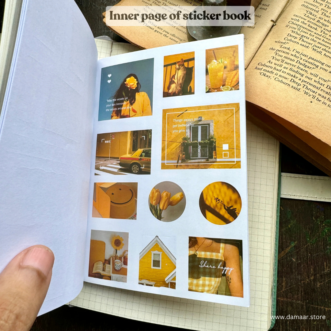 Decorative Stickers Book - Morning Light Theme | 20 Sheet Booklet | Variety of Design