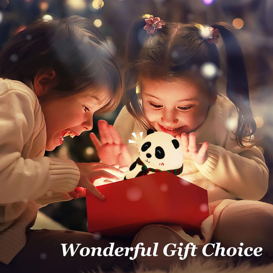 Cute Panda Lamp | 7 Colourful Changing Lights | USB Rechargeable | Night Lamp for Kids | Decor and Gift