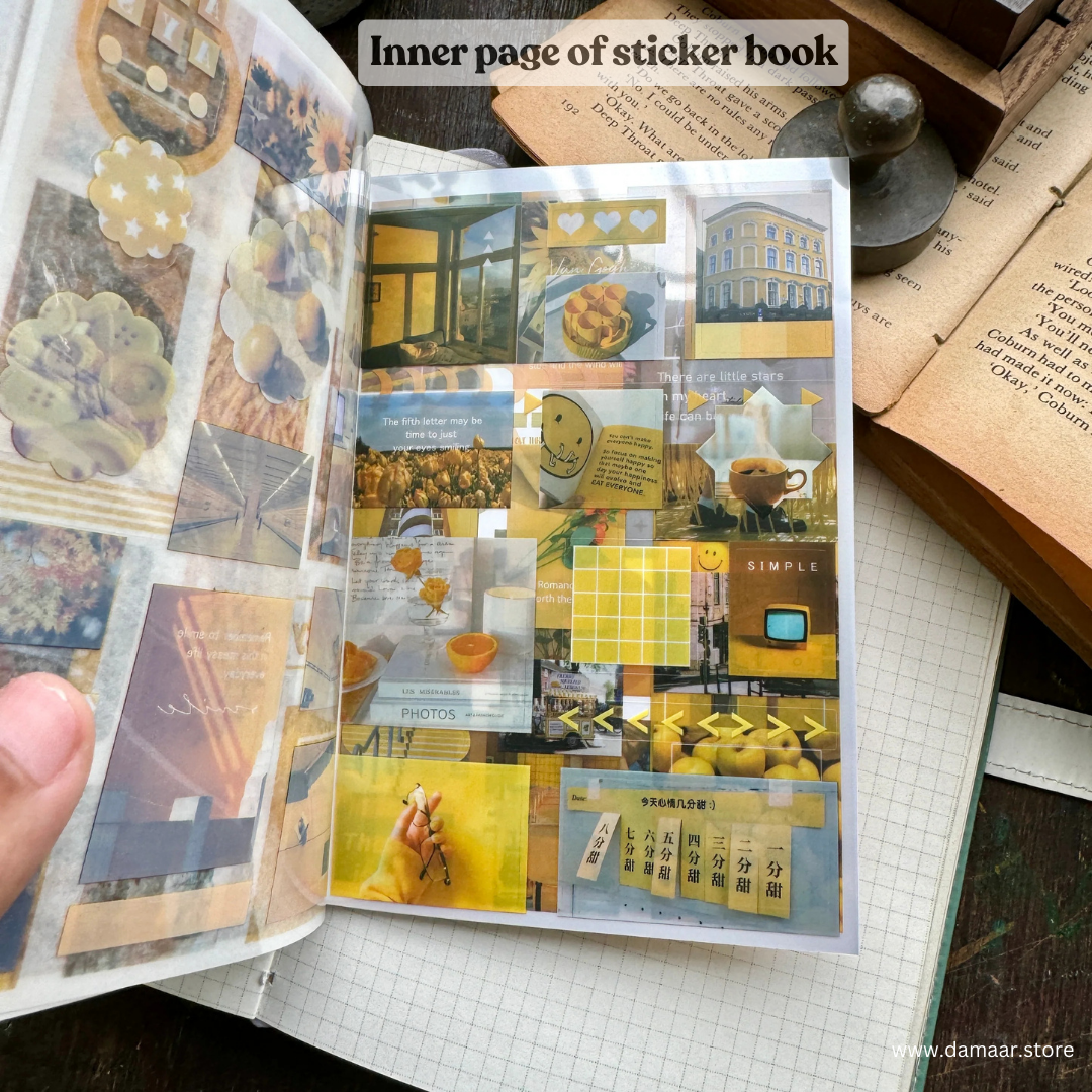 Decorative Stickers Book - Morning Light Theme | 20 Sheet Booklet | Variety of Design