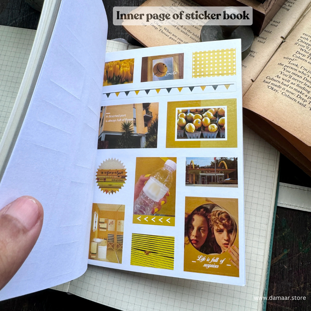 Decorative Stickers Book - Morning Light Theme | 20 Sheet Booklet | Variety of Design