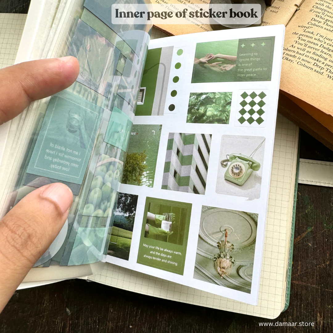Decorative Stickers Book - Monsoon Theme | 20 Sheet Booklet | Variety of Designs.