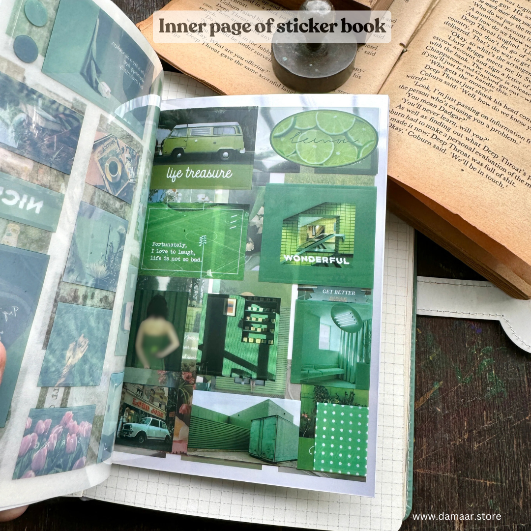 Decorative Stickers Book - Monsoon Theme | 20 Sheet Booklet | Variety of Designs.