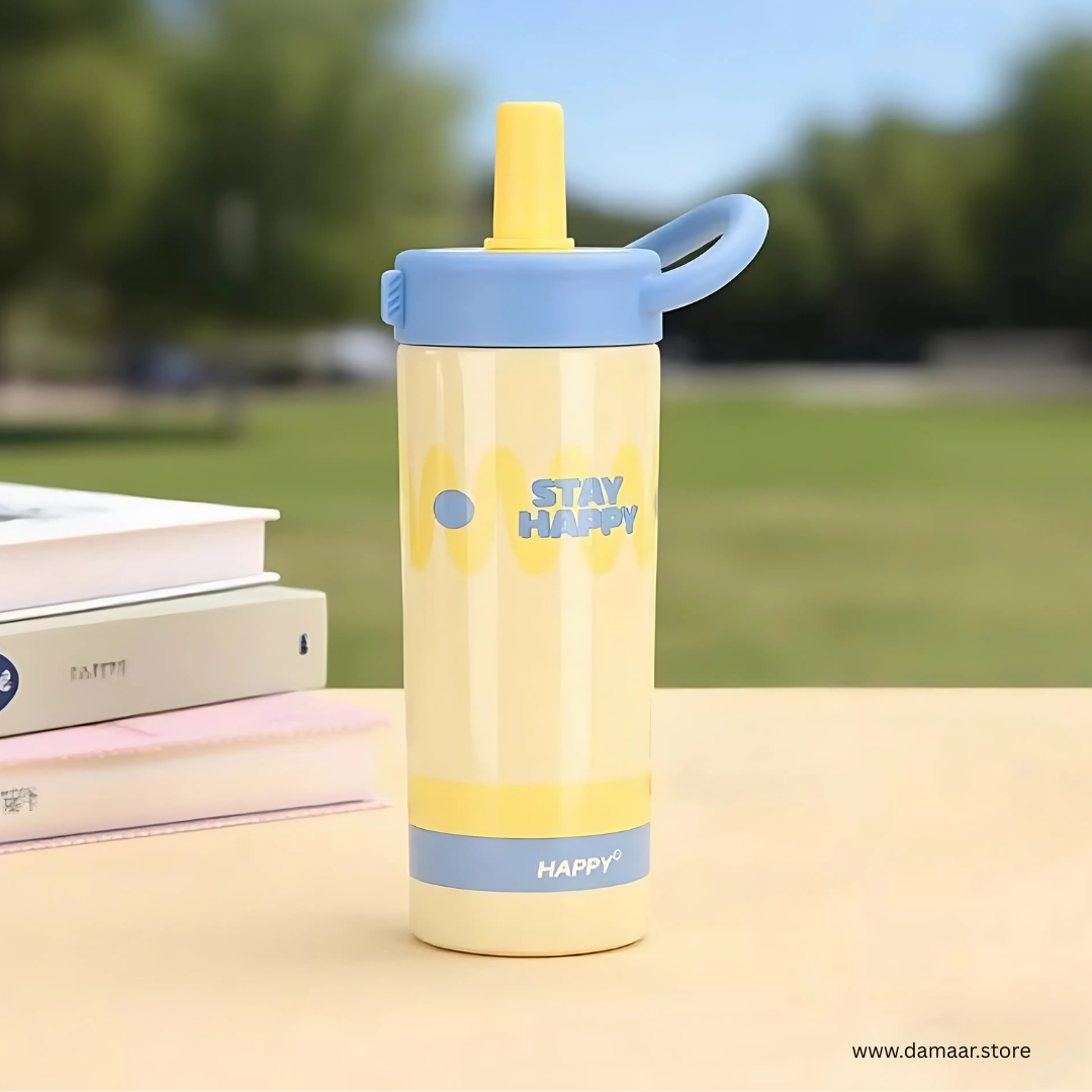 Rainbow Sip Tumbler | Dual Lids and Handle | 600 ML Capacity | Premium Stainless Steel