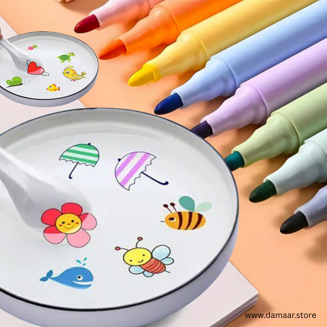 Floating Pen | Water Painting Set | 8 Attractive Colors | Painting & Craftsmanship