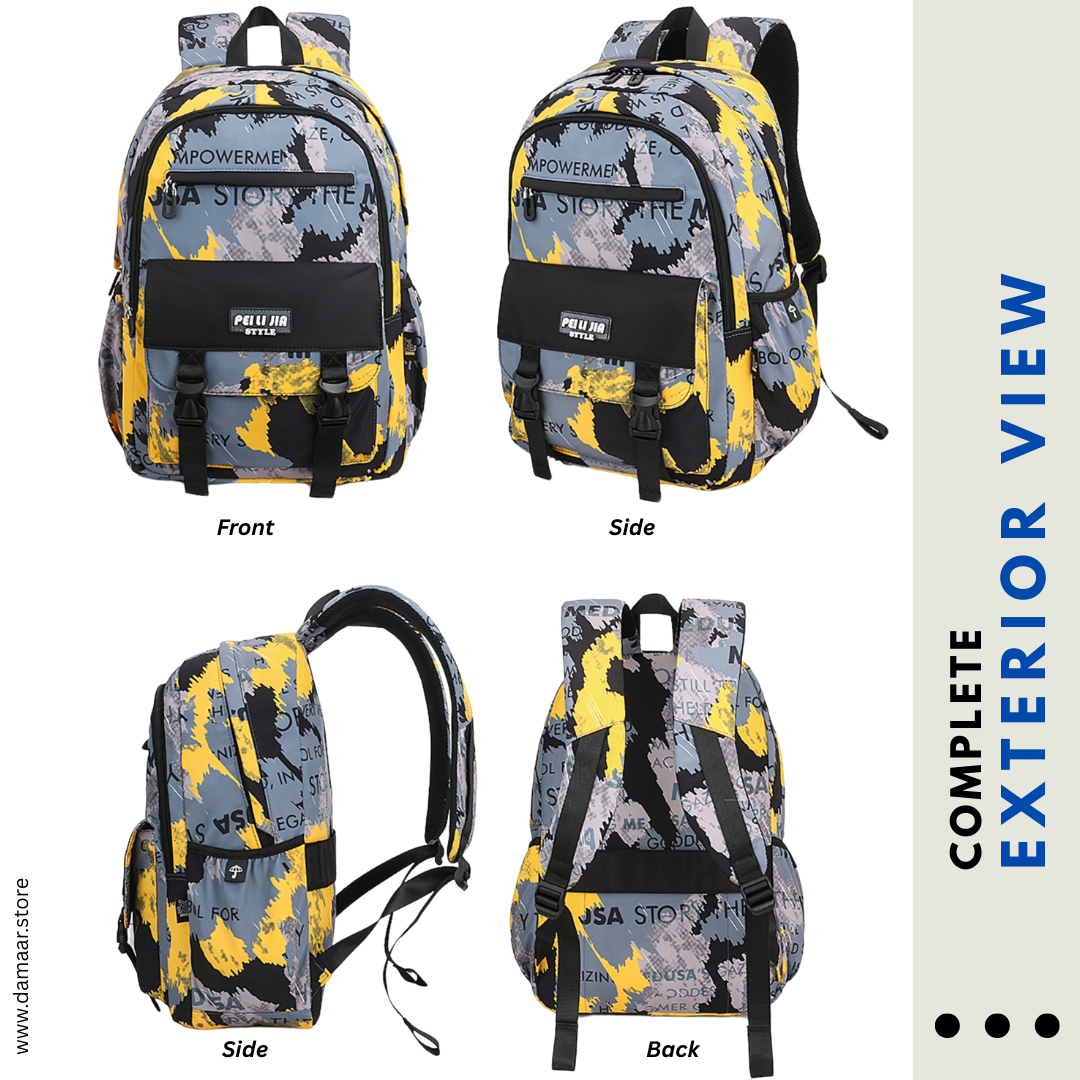 Active Style Backpack | Large Size | More Storage | Light weight | Multicolour | Ideal for aged 6+ and teenagers
