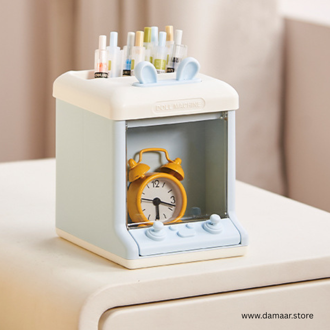 Creative Doll Machine - Pen Holder | Stationery Organizer | Beautiful Decor