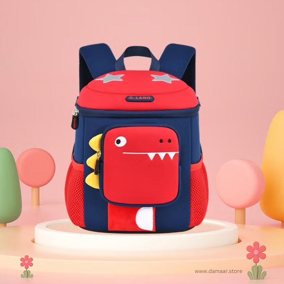 Plush Dino Backpack | School Bag | Lightweight