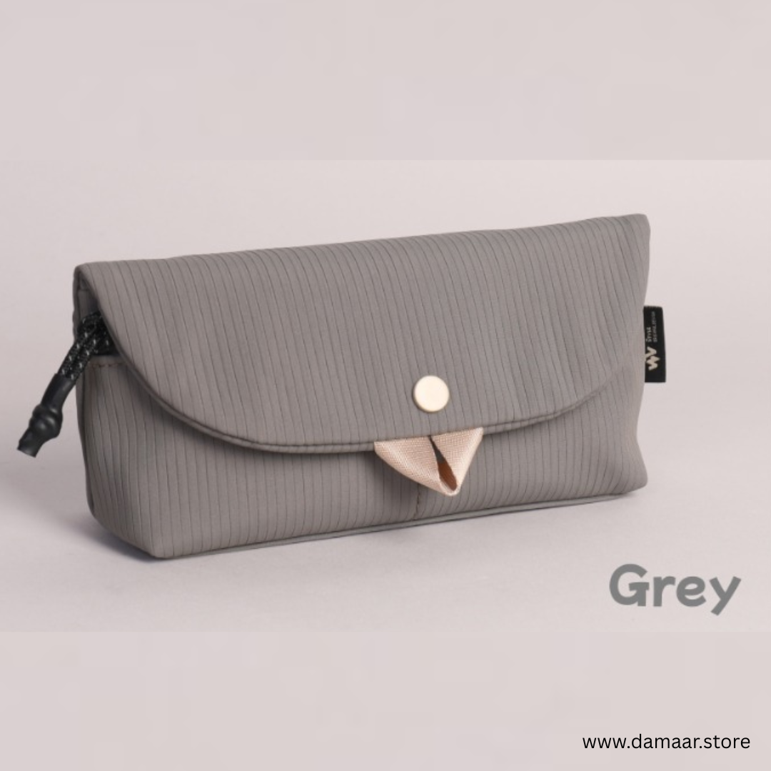 Smarty Sleek Pouch | Stylish | Zipper & Pocket | Ideal for Students and Teens