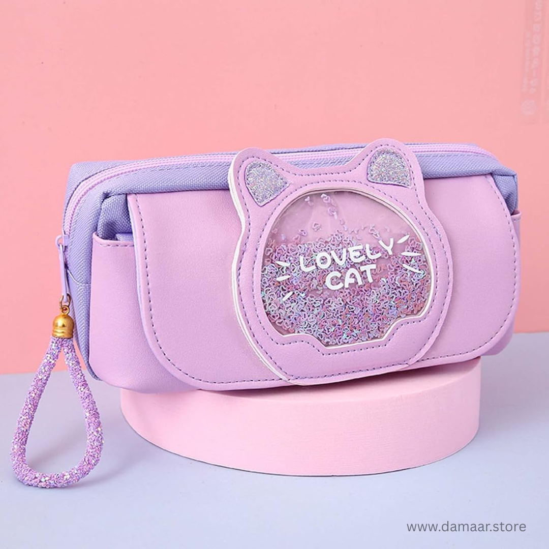 Lovely Cat Pencil Pouch | Stationery Organiser | Cute and Spacious | Stylish