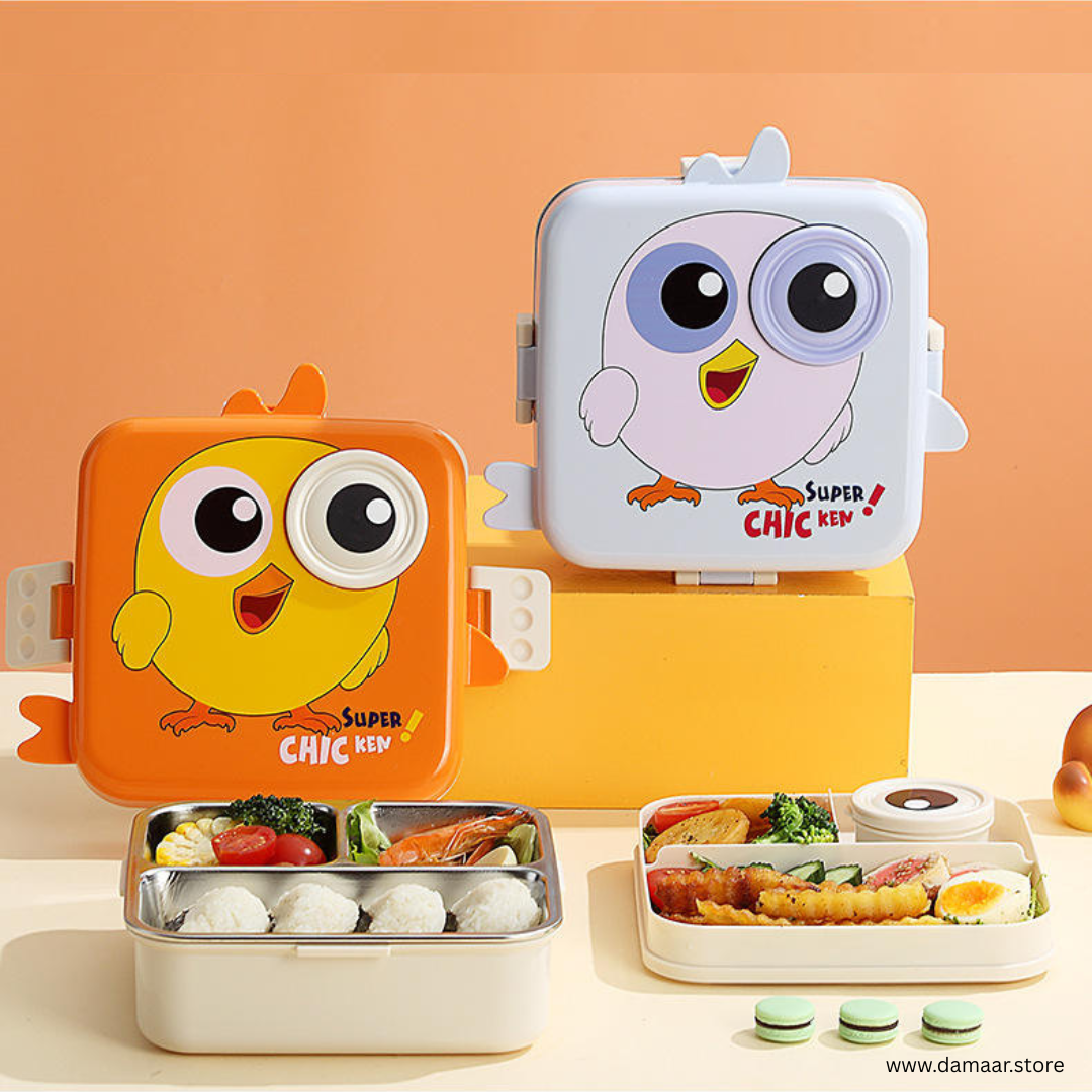 Super Lunch Box | 6 Compartment | Spacious and Stylish | Stainless Steel | Leakproof
