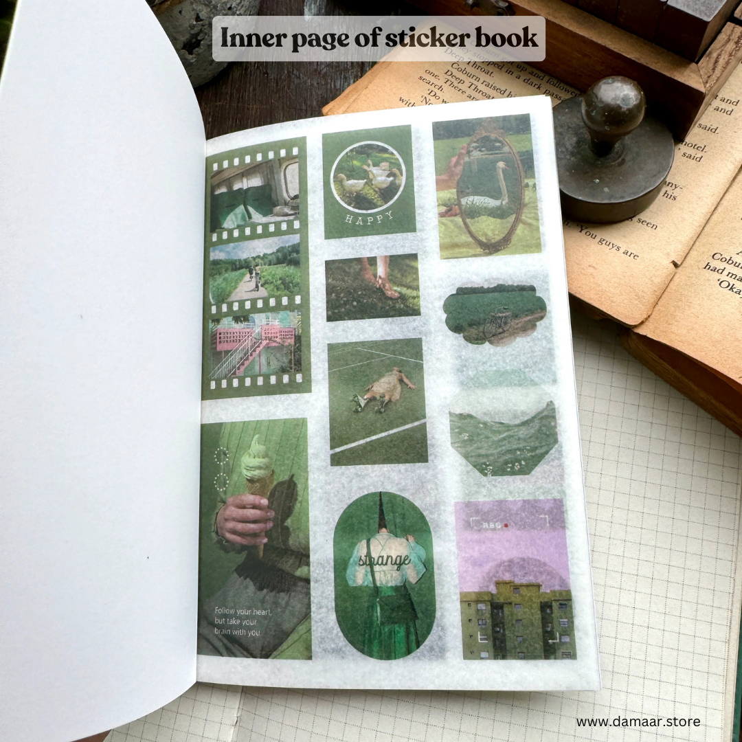 Decorative Stickers Book - Monsoon Theme | 20 Sheet Booklet | Variety of Designs.