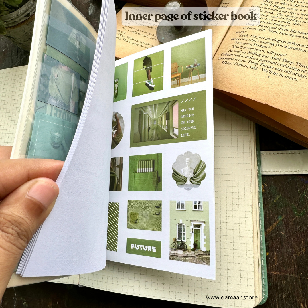 Decorative Stickers Book - Monsoon Theme | 20 Sheet Booklet | Variety of Designs.