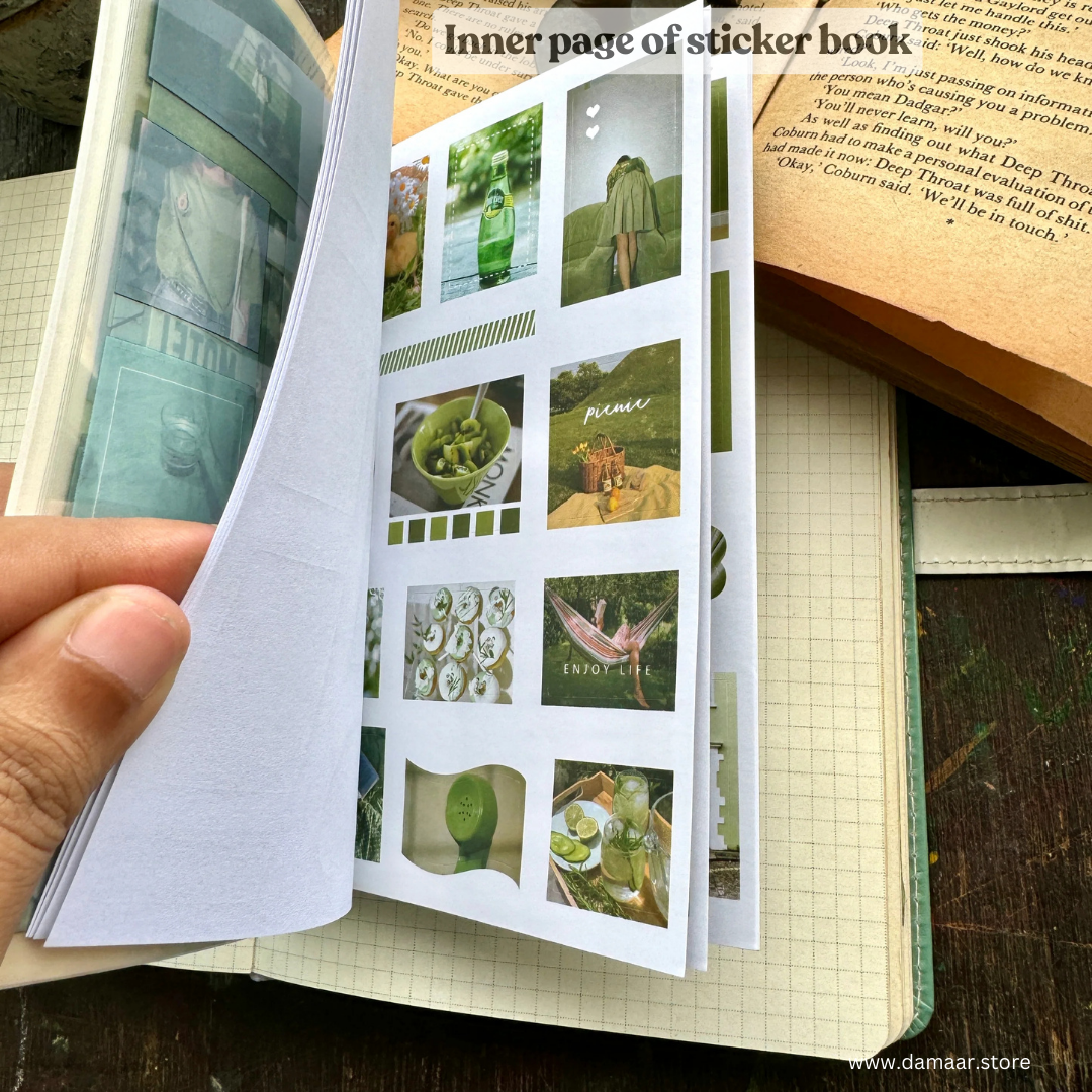 Decorative Stickers Book - Monsoon Theme | 20 Sheet Booklet | Variety of Designs.
