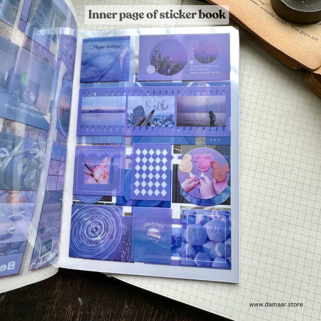 Decorative Stickers Book - Tipsy Kingdom Theme | 20 Sheet Booklet | Variety of Designs