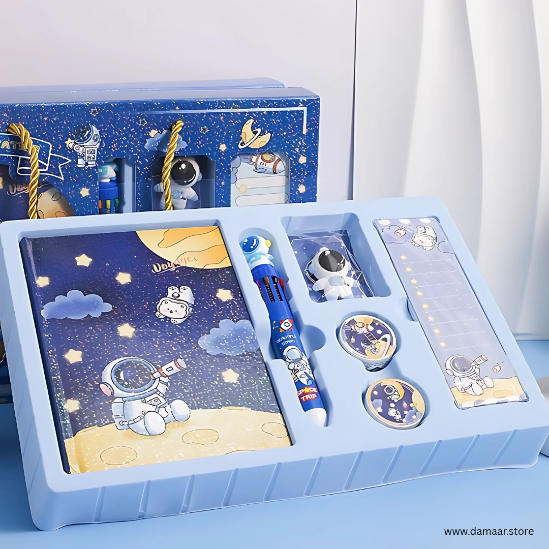 Cosmic Dreams Notebook Set | Include Notebook, Multi-Colour Pen and More | Perfect Gift for Kids