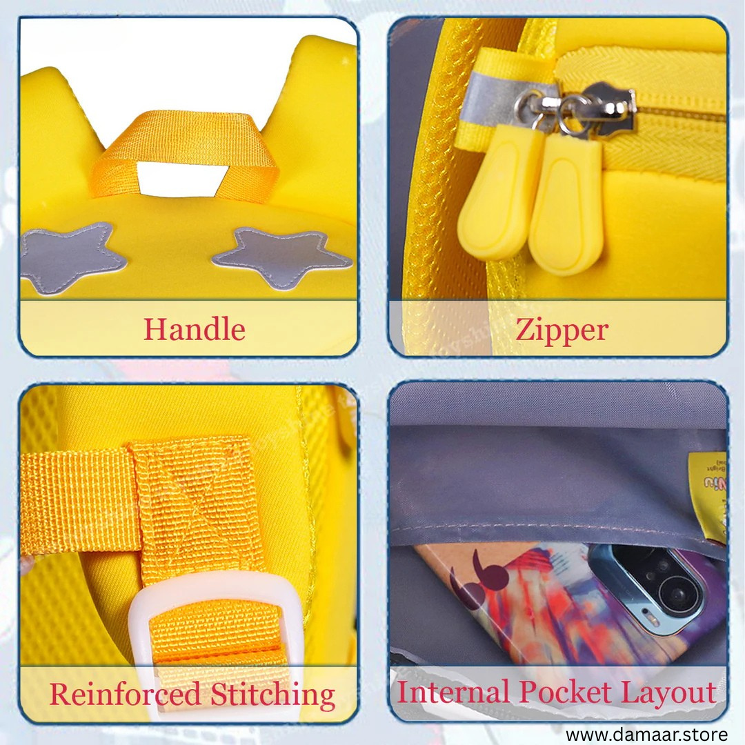 Helicopter Backpack | Kids Backpack | Ideal for Age 3 to 6 | School or Travel | Stylish | Compact