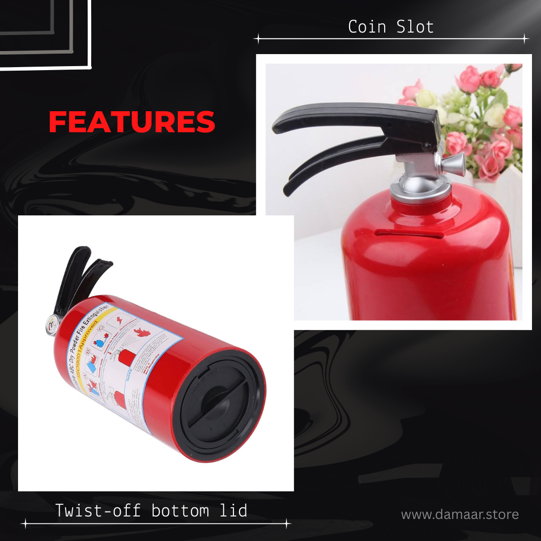 Fire Extinguisher Saving Coin Box | Saving Coin Box | Excellent Design | Decoration and Gift