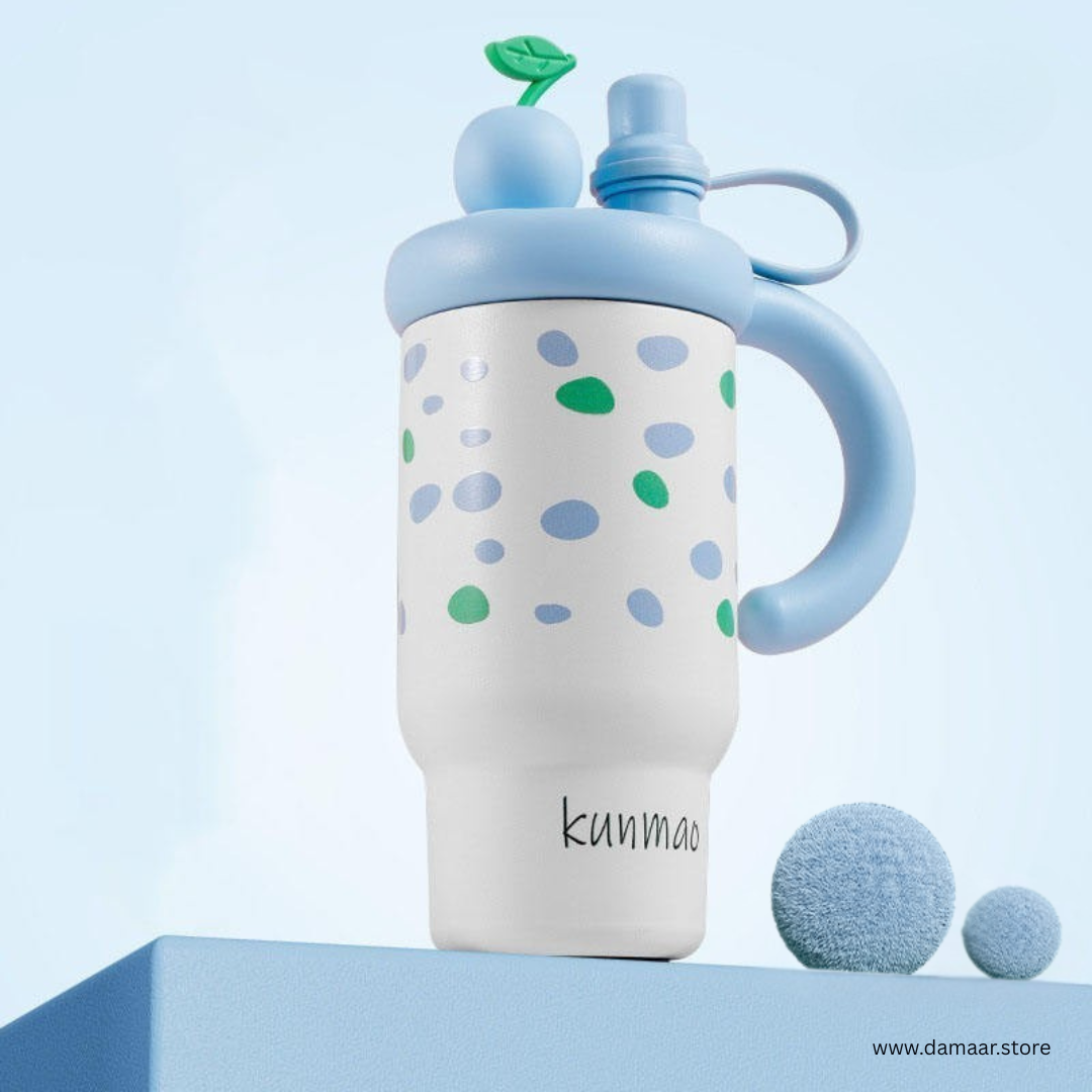 Trendy Fruitipop Tumbler | Hot and Cold Freedom | 800 ML Capacity | Leak Proof | Double Drinking Design