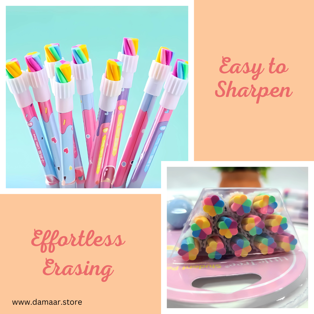 Ice Cream Theme Pencil | Smooth Writing | High Quality Graphite Pencil | Stationery