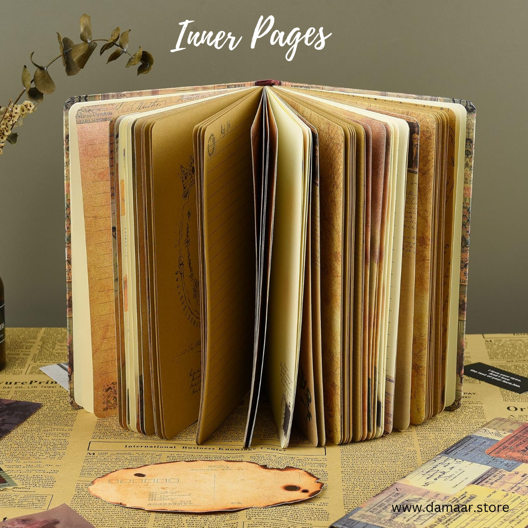 Vintage Journal Diary | 88 Thick Pages | Perfect for Personal, Home and Office Use