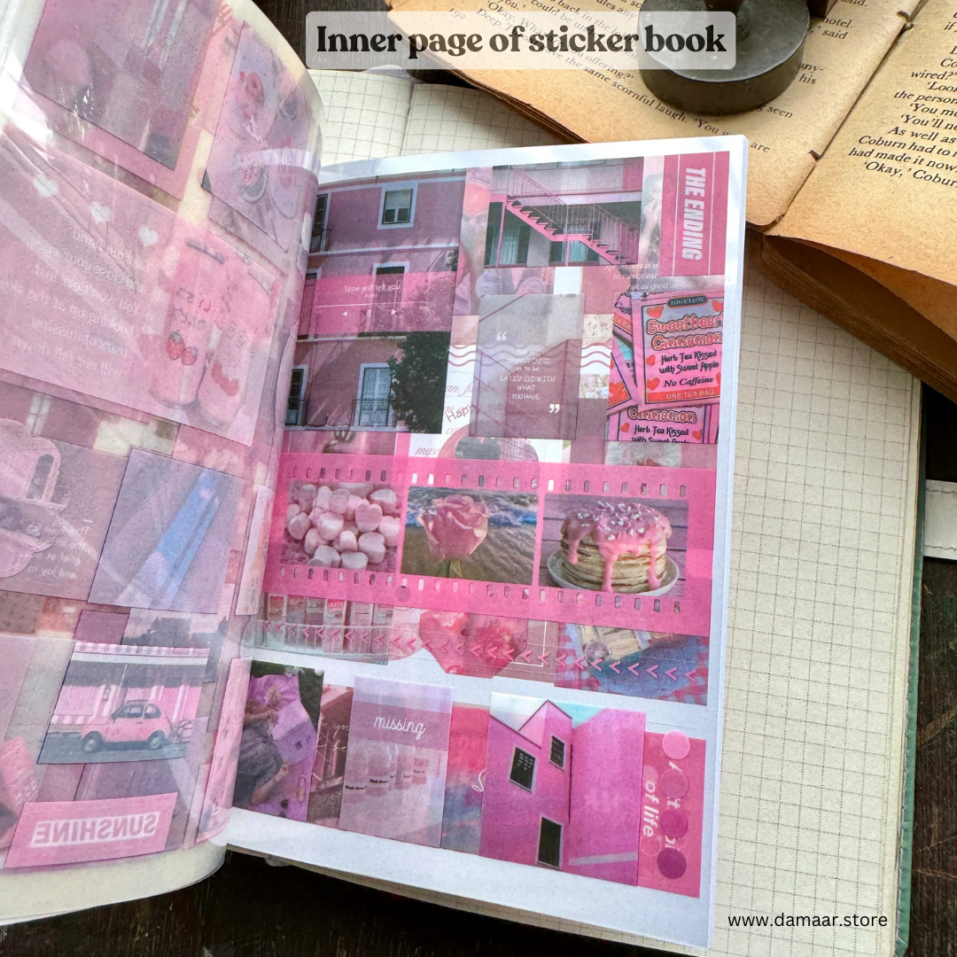 Decorative Stickers Book - Evening Breeze Theme | 20 Sheet Booklet | Variety of Design