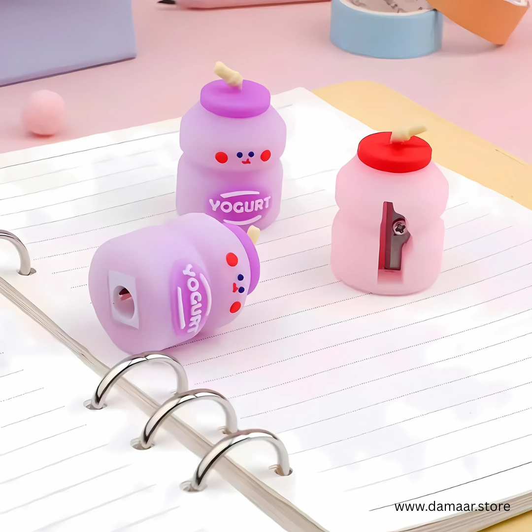 Yogurt Sharpener | Easy to Use | Pencil Sharpener | Beautiful Colours | Pack of Two