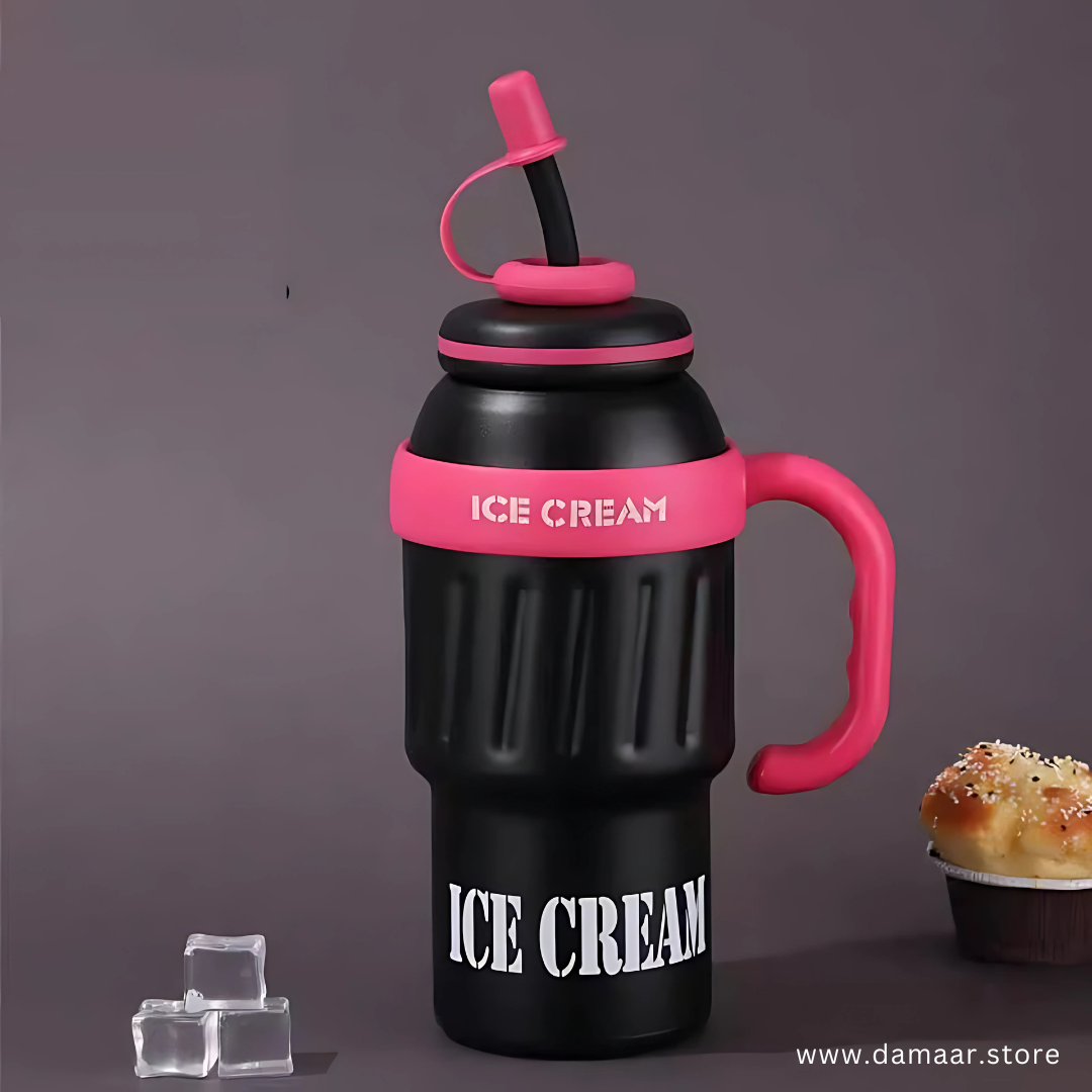Ice Cream Style Tumbler | 1000 ML Capacity | Preserve Cold or Heat