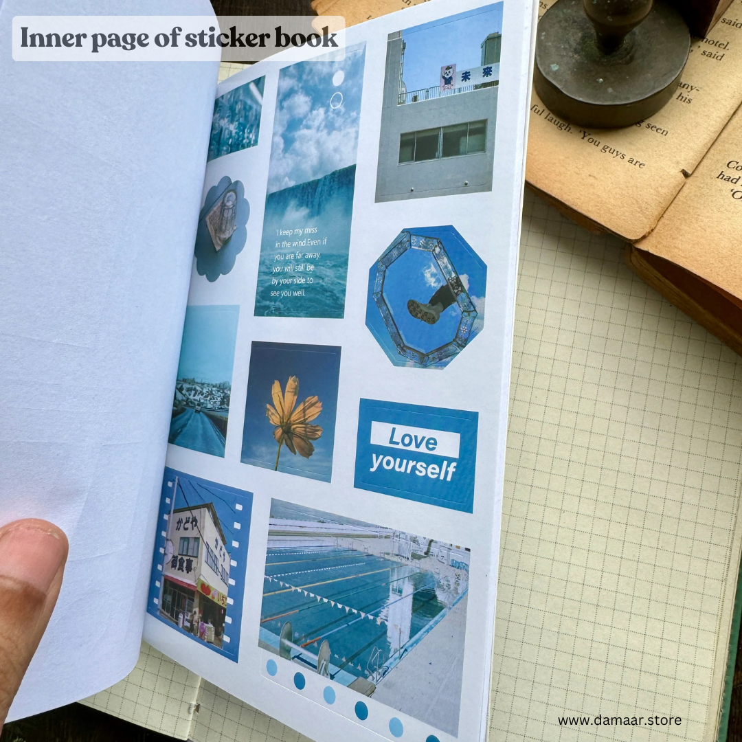 Decorative Stickers Book - Island Traveller Theme | 20 Sheet Booklet | Variety of Designs