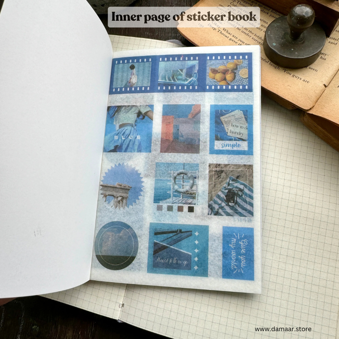 Decorative Stickers Book - Island Traveller Theme | 20 Sheet Booklet | Variety of Designs