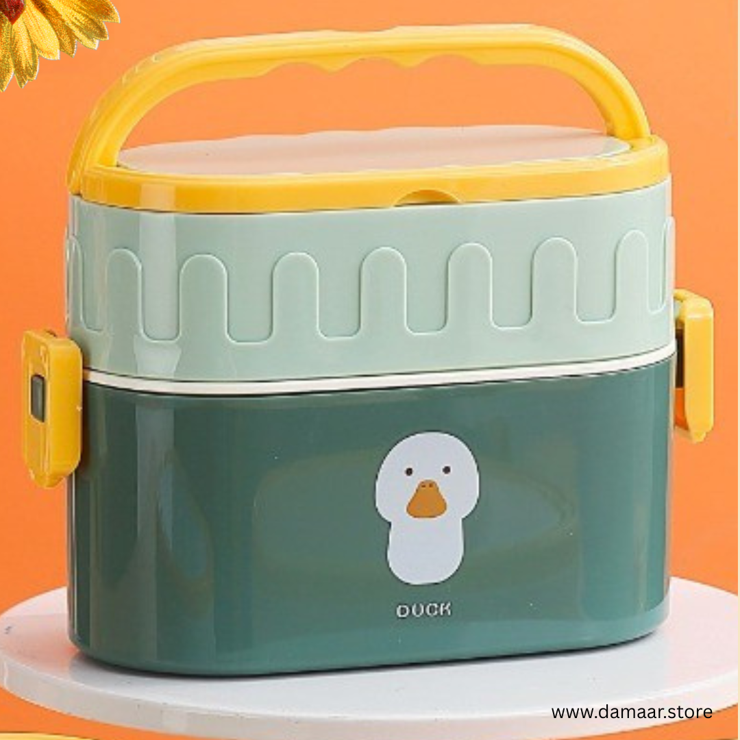 Picnic Style Lunch Box | Double Decker | Food Grade | Large 950 ML | Office, School | Style