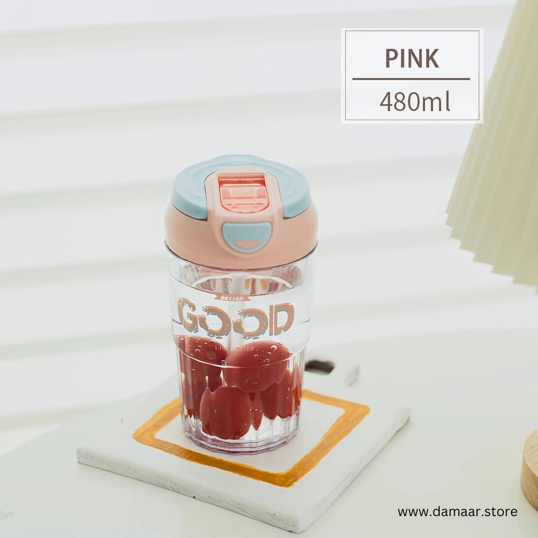 Classy Tumbler | 2 in 1 , Use as Tumbler or Sipper | 480 ML Capacity | For Hot or Cold Beverage