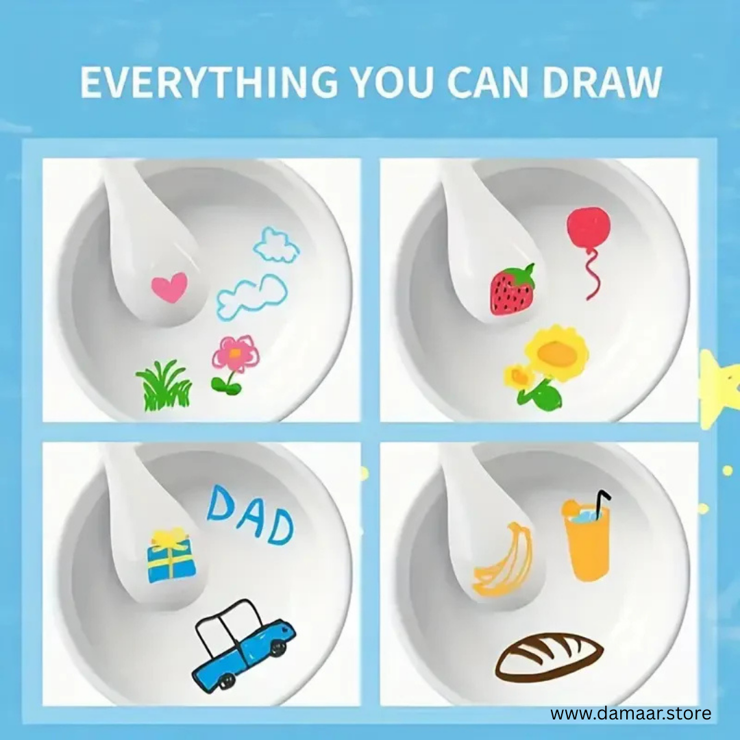 Floating Pen | Water Painting Set | 8 Attractive Colors | Painting & Craftsmanship