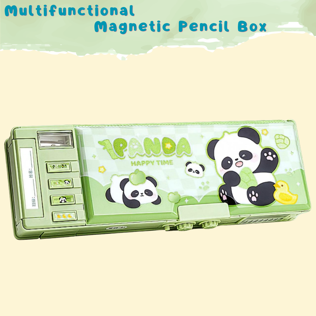 MultiFunctional Magnetic Pencil Box | Dual Side Compartment | Large Capacity for Pencil and Stationery | Ideal for Kids Aged 7+