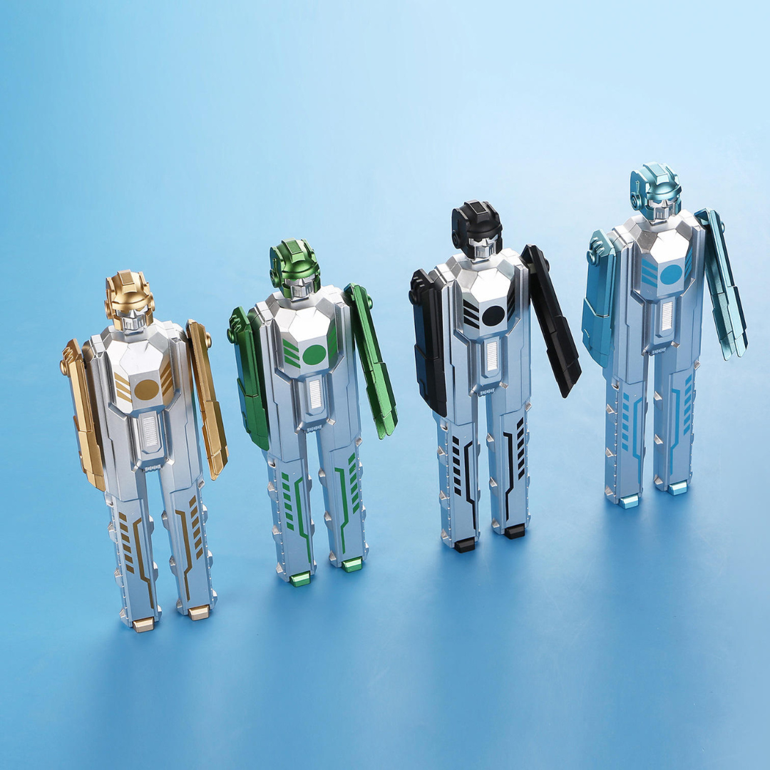 Robot Transformer Ball Pen | Set of 2 Different Colour | Blue Ink | Unique and Trendy