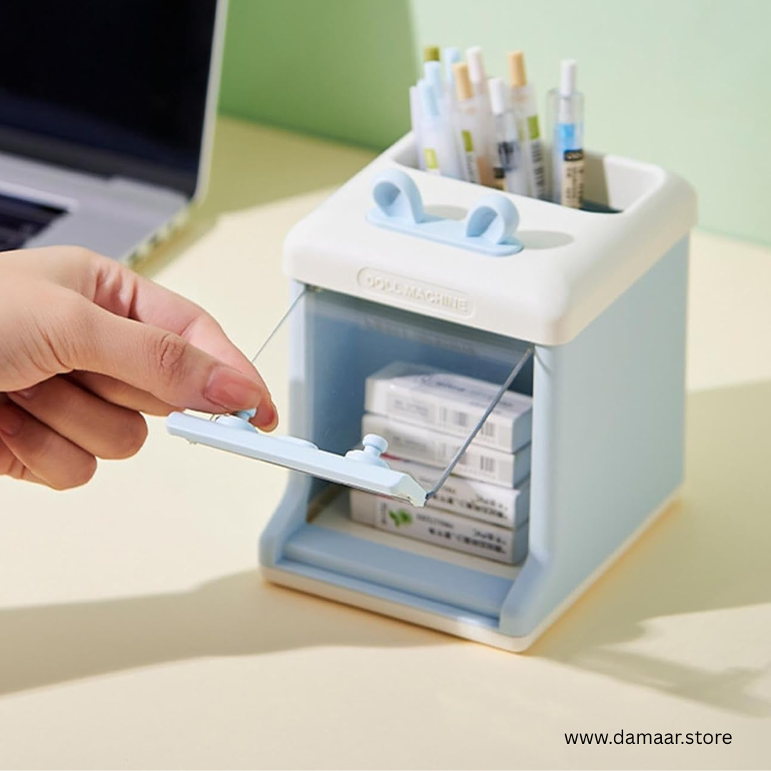 Creative Doll Machine - Pen Holder | Stationery Organizer | Beautiful Decor