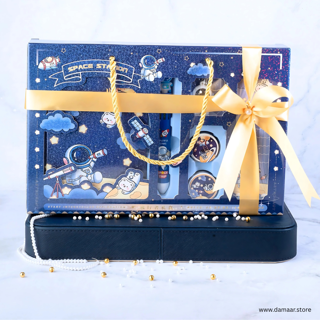 Cosmic Dreams Notebook Set | Include Notebook, Multi-Colour Pen and More | Perfect Gift for Kids
