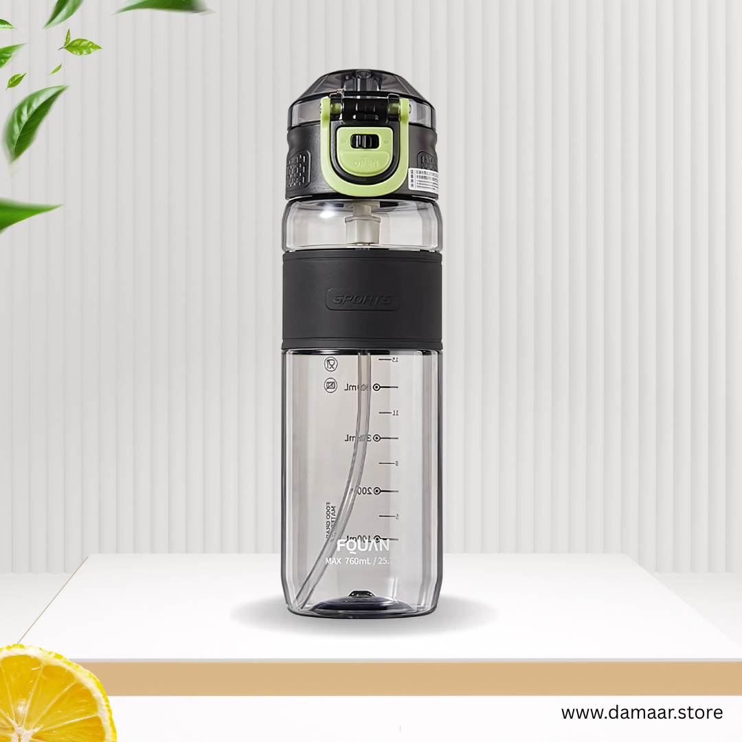 Sports water bottle | Secure Lock | Leakproof Bottle | Carry in Style | 760 ML Capacity