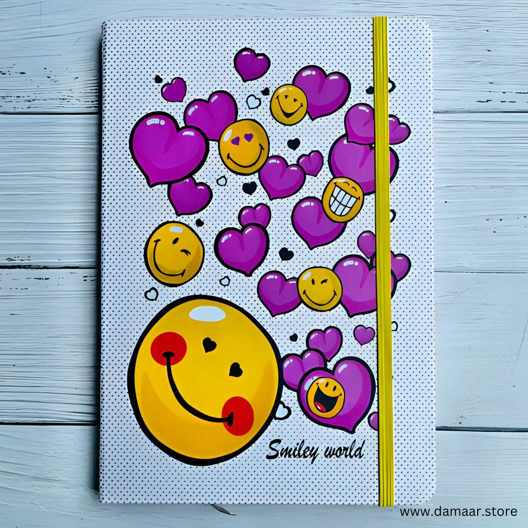 Smiley Diary | Stylish and Fancy Note Book | Set of 2 | Random Design