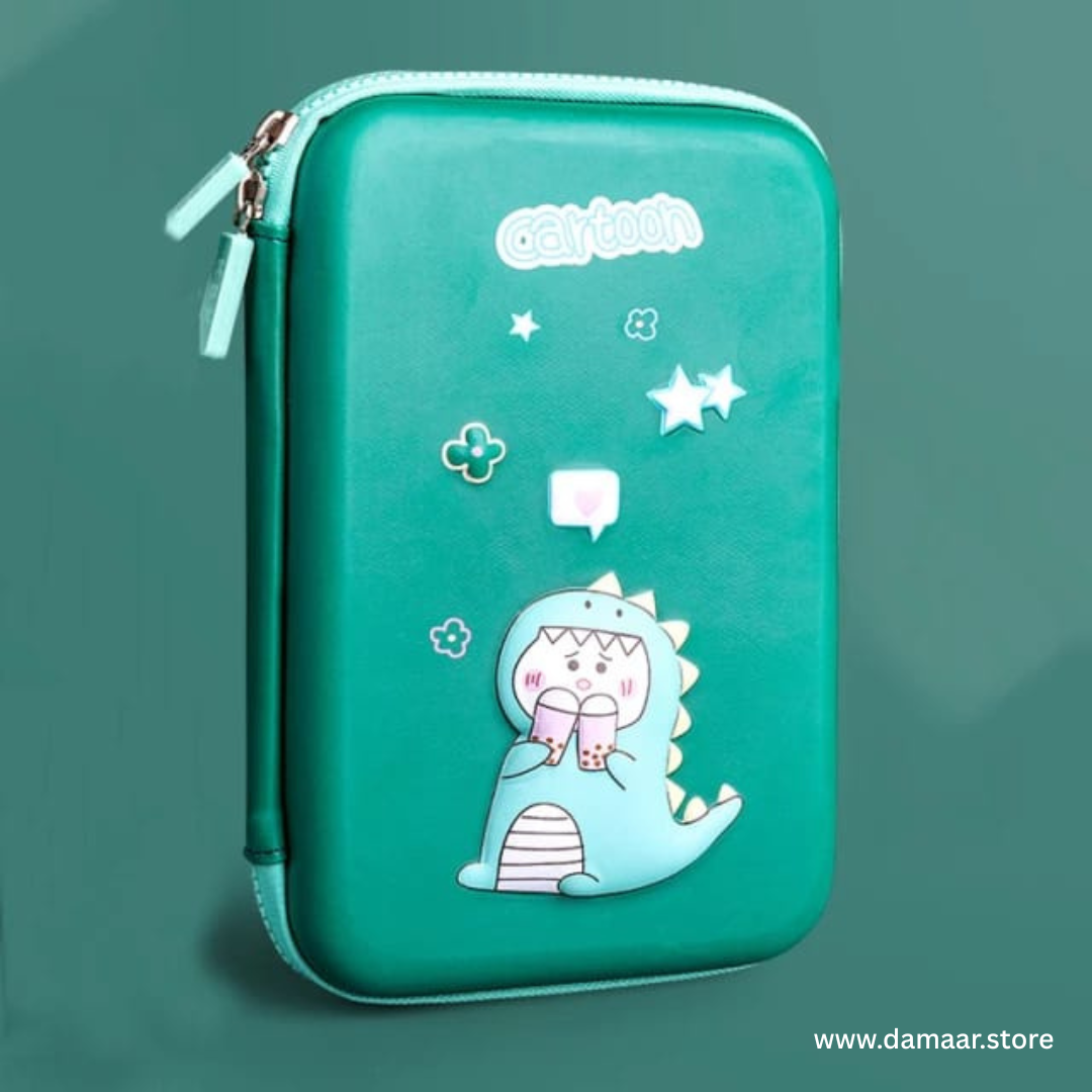 3D Pencilcase | Multi Compartment | Large Storage | Easy to Organise | Water Resistant | 3D Embossed | Stylish