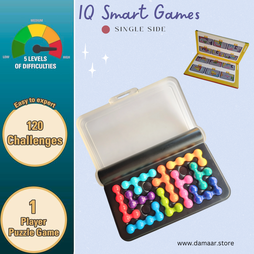 IQ Games | Puzzle Play | 120 Challenges | 5 Levels | Unlock Intelligence | Smart Games Toy