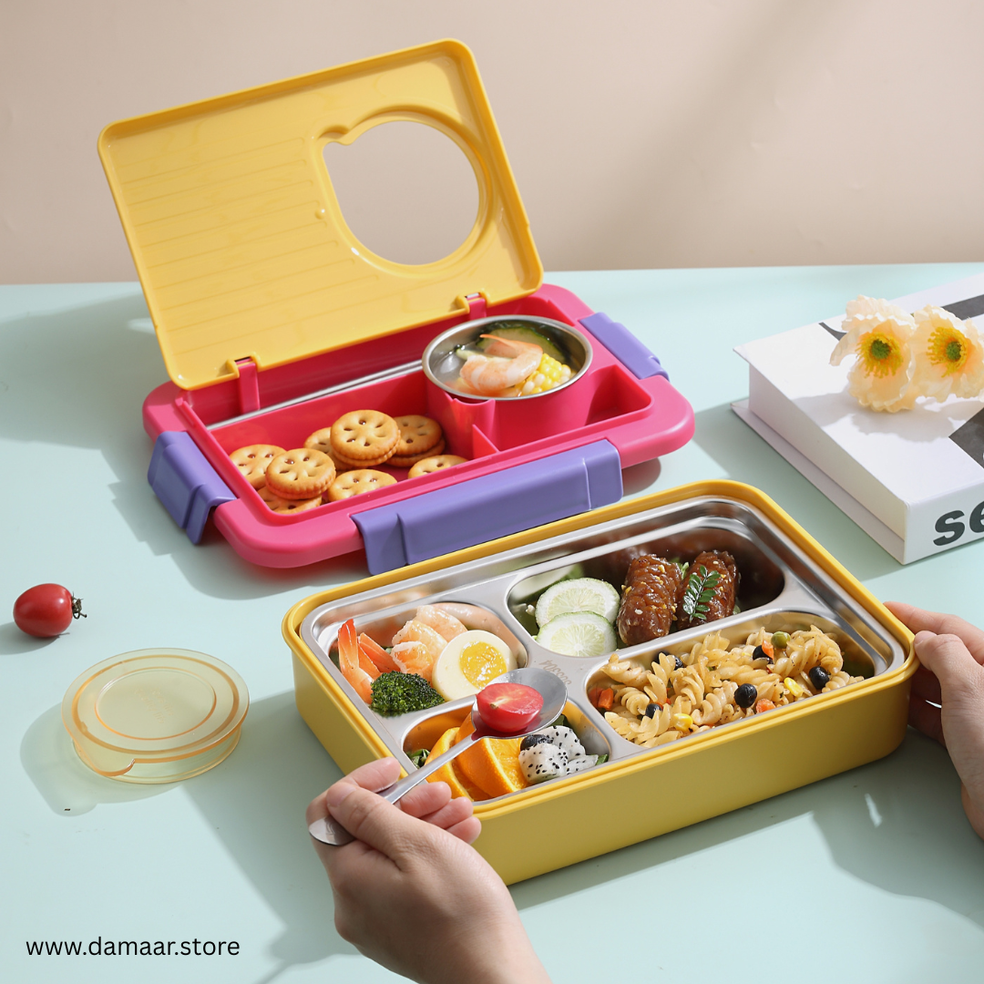Silly Willy Lunch Box | Large Tiffin | Stainless Steel | Food Grade | Bright and Beautiful | Stylish