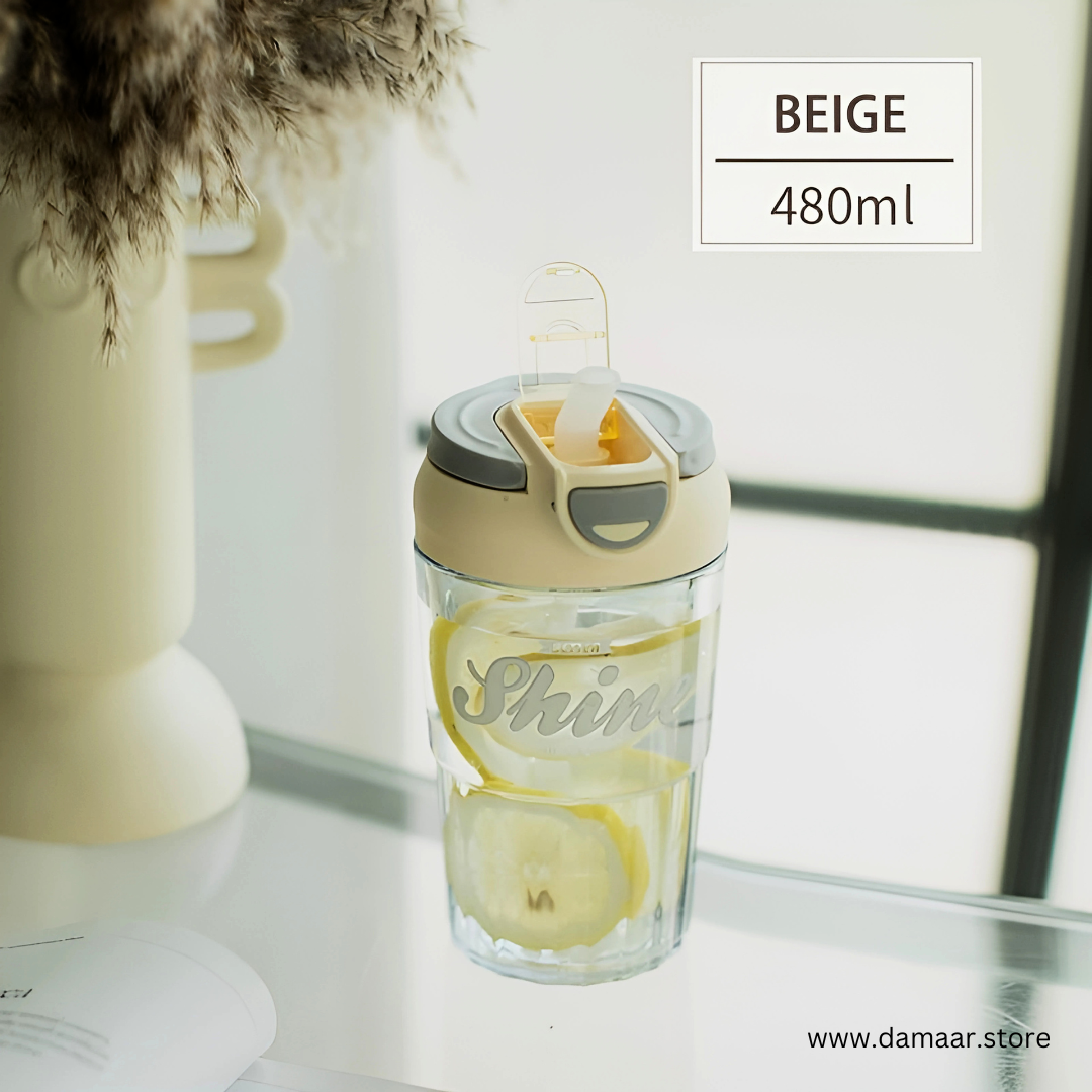Classy Tumbler | 2 in 1 , Use as Tumbler or Sipper | 480 ML Capacity | For Hot or Cold Beverage