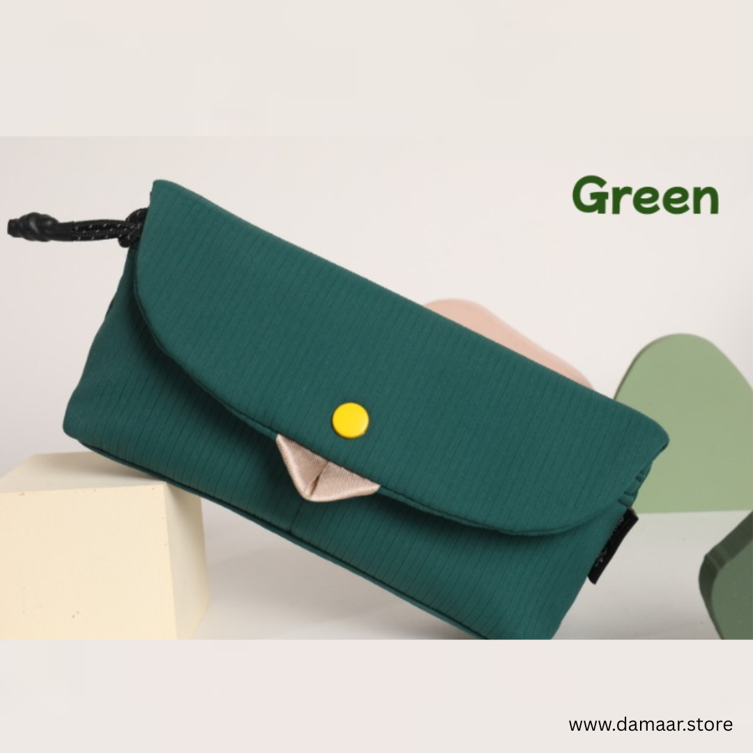 Smarty Sleek Pouch | Stylish | Zipper & Pocket | Ideal for Students and Teens