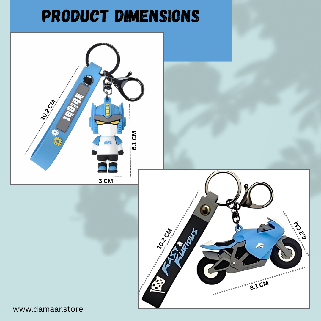 Fast & Furious Bike Keychain | Soft Rubber | Premium Quality | Fits every style