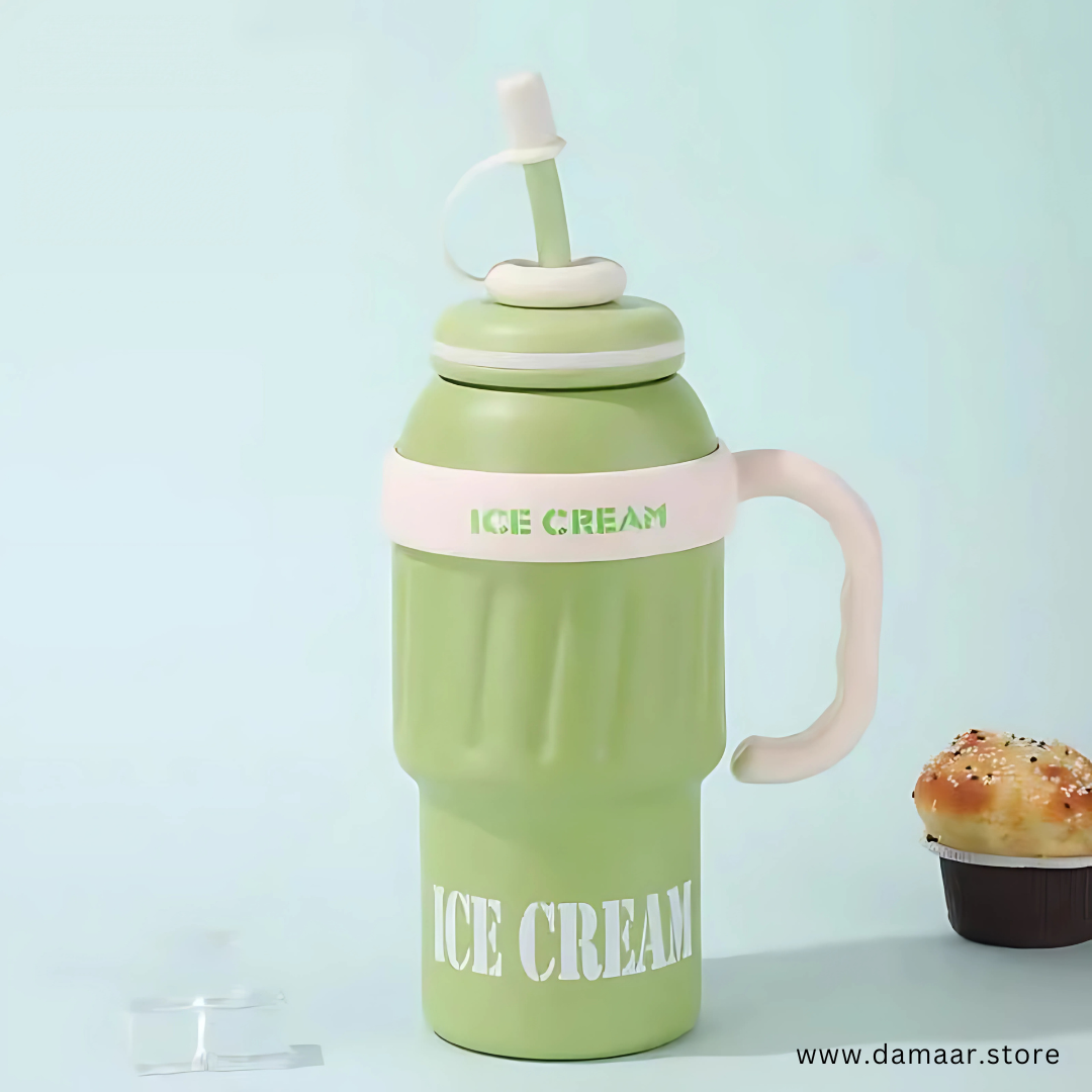 Ice Cream Style Tumbler | 1000 ML Capacity | Preserve Cold or Heat