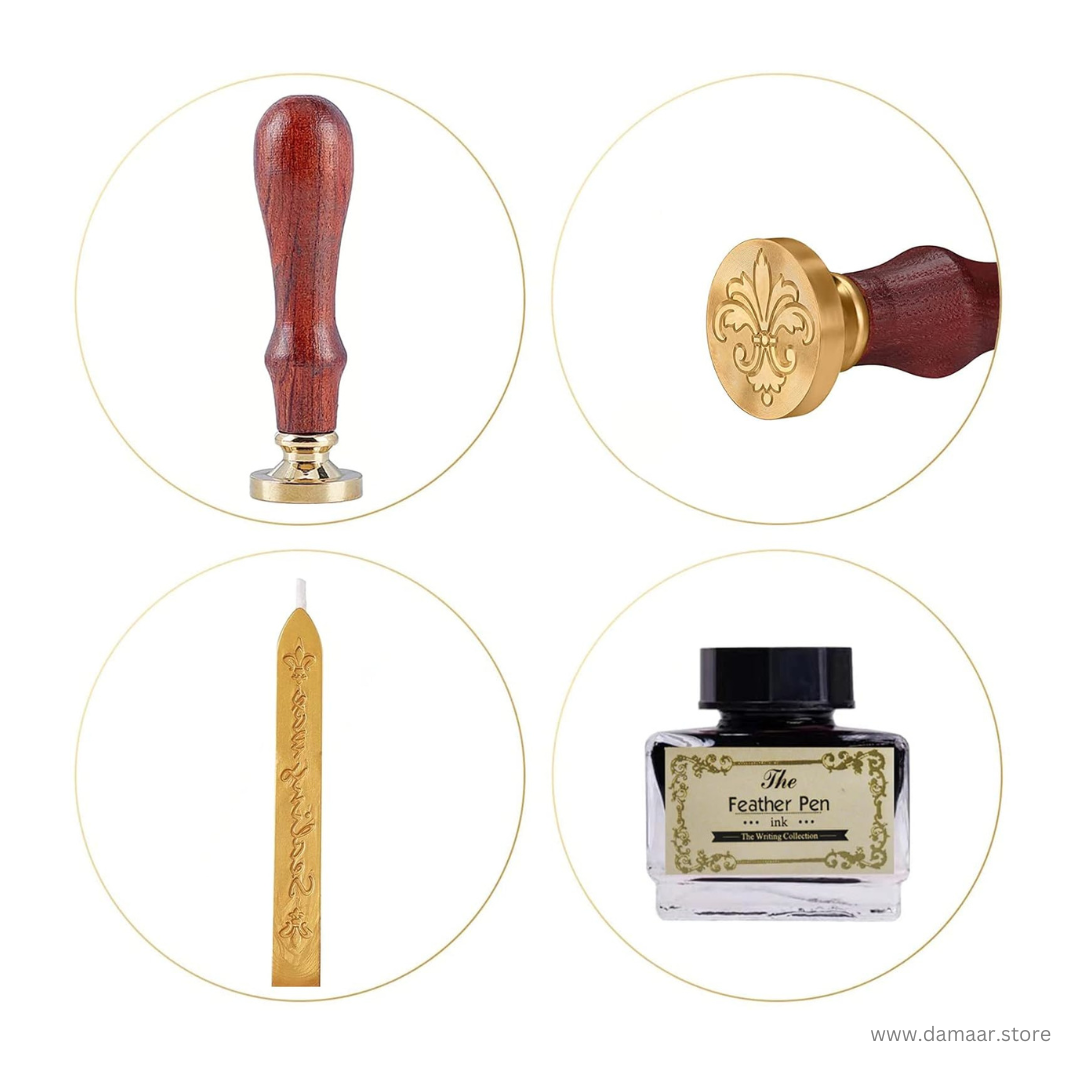 Calligraphy Pen Set | Writing Luxury | Vintage Style | Feather Pen Style