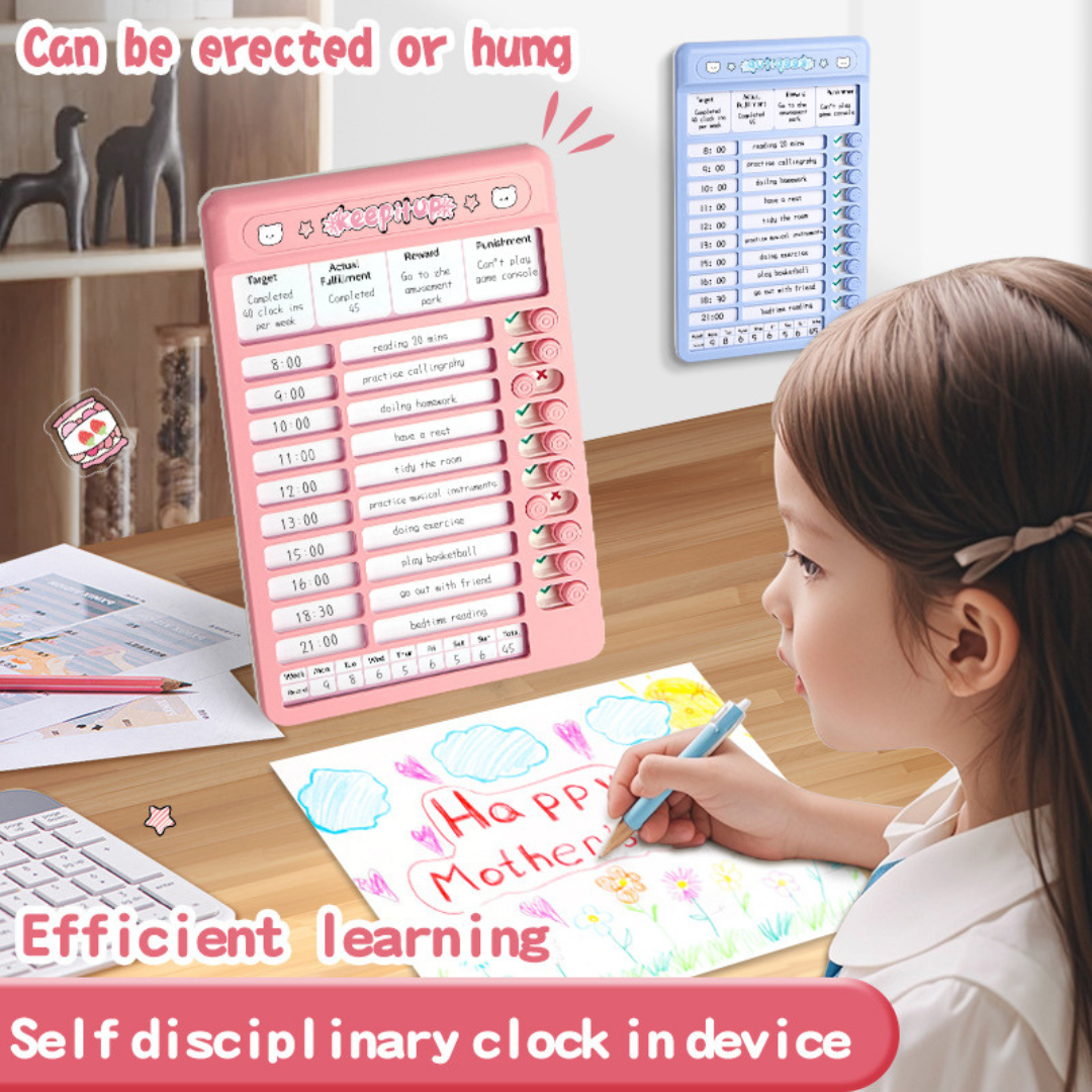 Daily Routine Discipline Board | Time Management | Planner & Daily Reminder for Kids & Adults